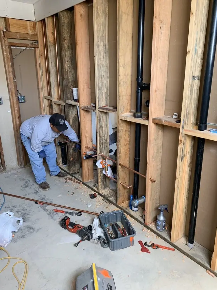 Commercial rough-in plumbing for Gas Line Repair in Congress Park
